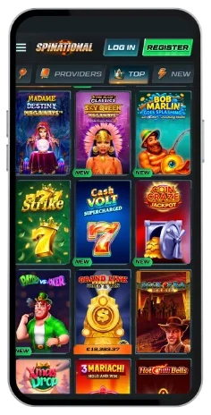 Spinational Casino register